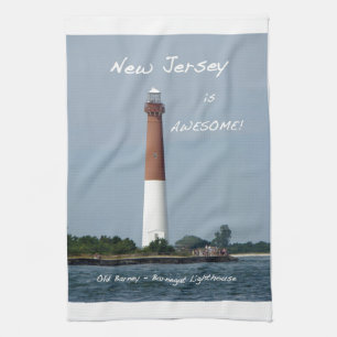 New Jersey is Awesome - Barnegat Lighthouse Kitchen Towel