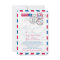 New Jersey & Italy Airmail Heart Wedding
