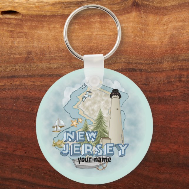 New Jersey Lighthouse  keychain  (Front)