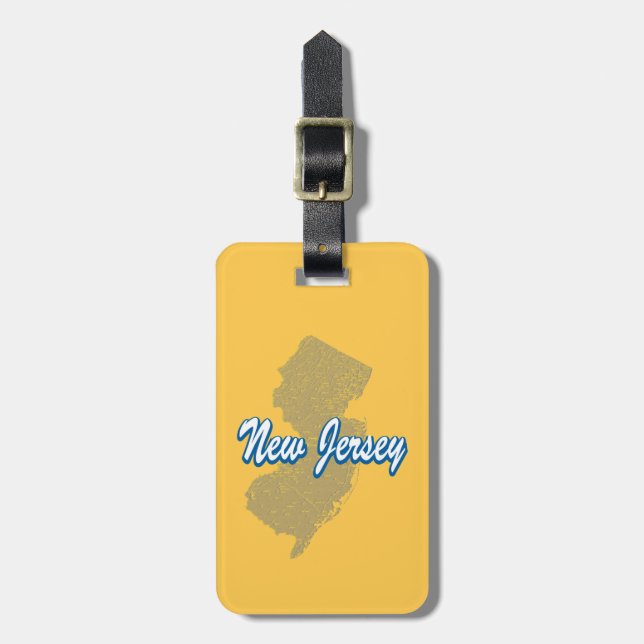New Jersey Luggage Tag (Front Vertical)