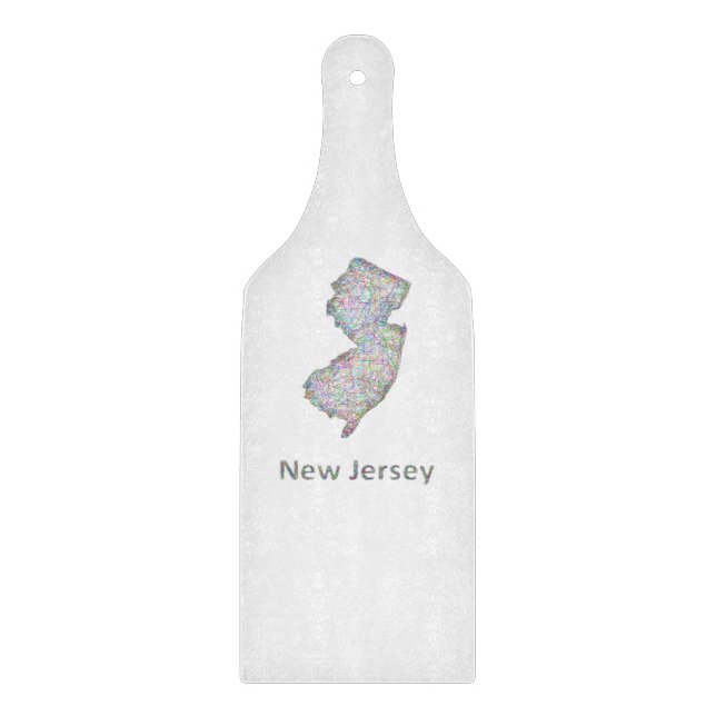 New Jersey map Cutting Board (Front)