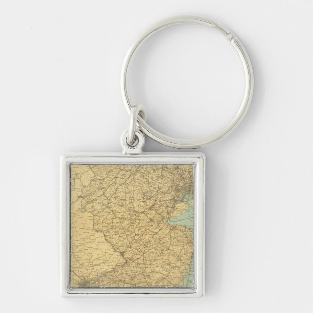 New Jersey Map Keychain (Front)