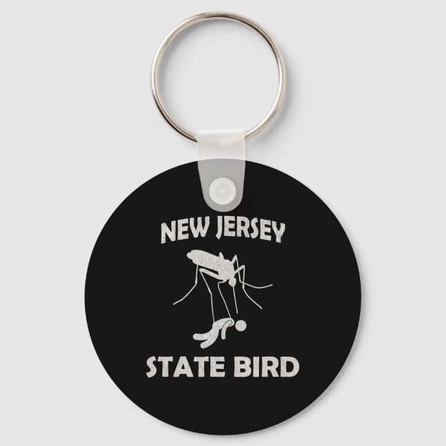 New Jersey Mosquito State Bird Funny Outdoors  Keychain (Front)