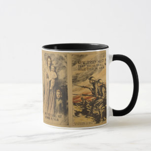 "New Jersey Must Fight on..." WW I Mug