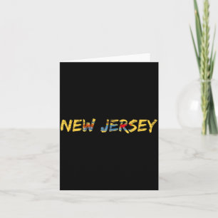 New Jersey, New Jersey Flag Card