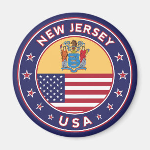 New Jersey, New Jersey sticker, phone case, bag Magnet