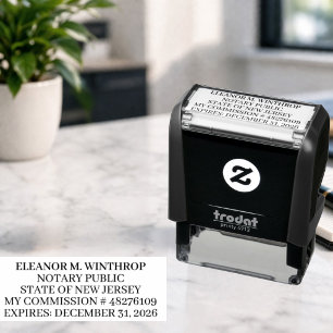 New Jersey Notary Public  Self-inking Stamp