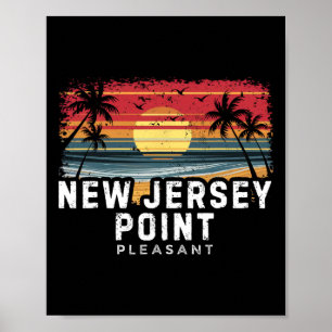 New Jersey Point Pleasant Surfboard Beach Poster