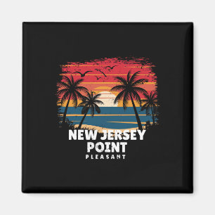 New Jersey Point Pleasant Surfboarder Palm Tree So Magnet
