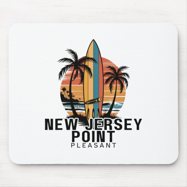 New Jersey Point Pleasant Surfing Surfer _1  Mouse Pad (Front)
