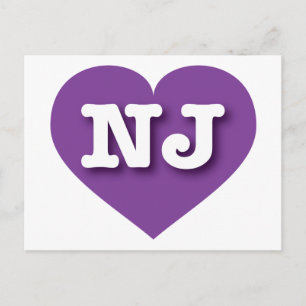 New Jersey Purple Heart - I love NJ Postcard