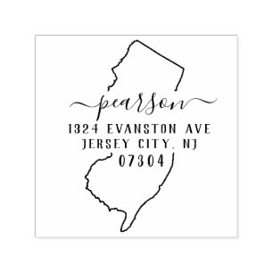 New Jersey Return Address Stamp Self-Inking