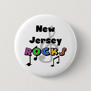 New Jersey Rocks 2 Inch Round Button