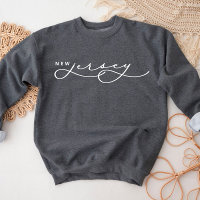 New Jersey Script State Femme Sweatshirt
