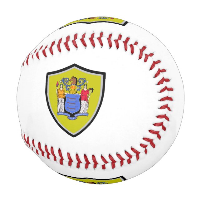 New Jersey shield flag baseball (Front Right)