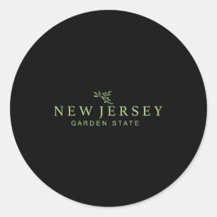 New Jersey Shirt Jersey Graphic Tees For Women. Me Classic Round Sticker