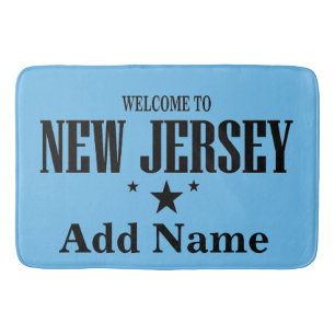 New Jersey Shore,, add text Bath Mat