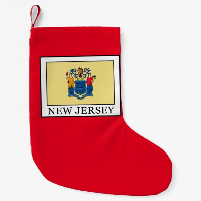 New Jersey Small Christmas Stocking (Front)