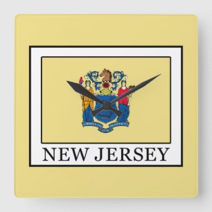 New Jersey Square Wall Clock