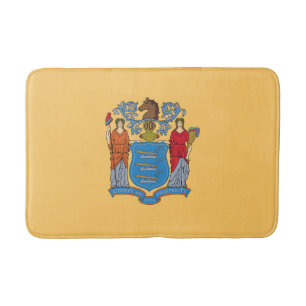 New Jersey State Flag Bath Mat