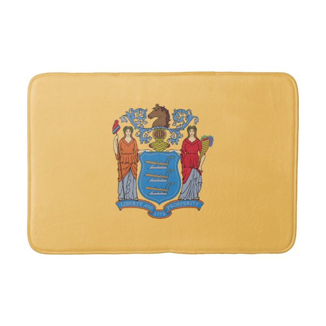 New Jersey State Flag Bath Mat (Front)
