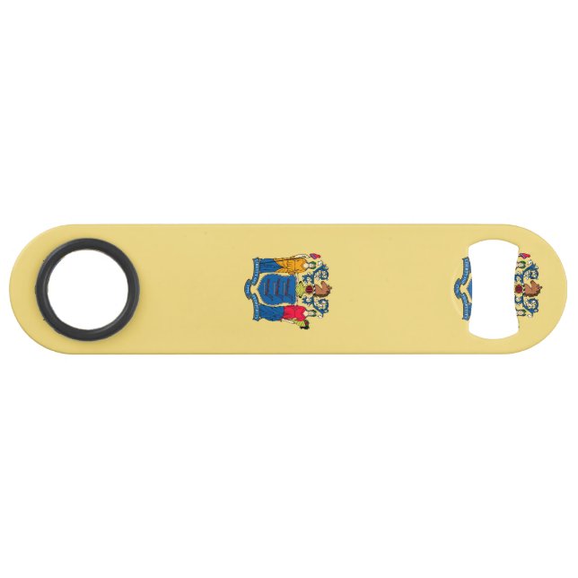 New Jersey State Flag Design Bar Key (Back Horizontal)