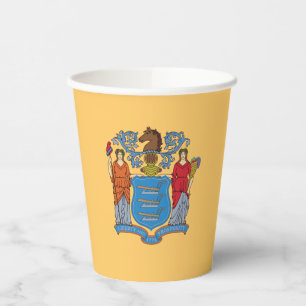 New Jersey State Flag Paper Cups