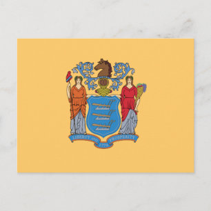 New Jersey State Flag Postcard