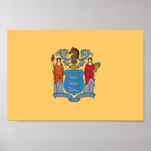 New Jersey State Flag Poster