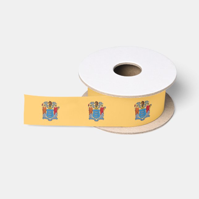 New Jersey State Flag Satin Ribbon (Spool)