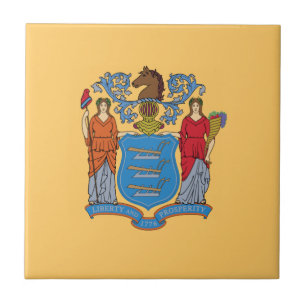 New Jersey State Flag Tile
