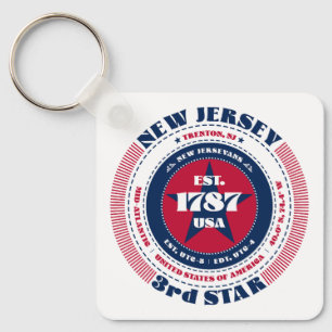 New Jersey State Keychain