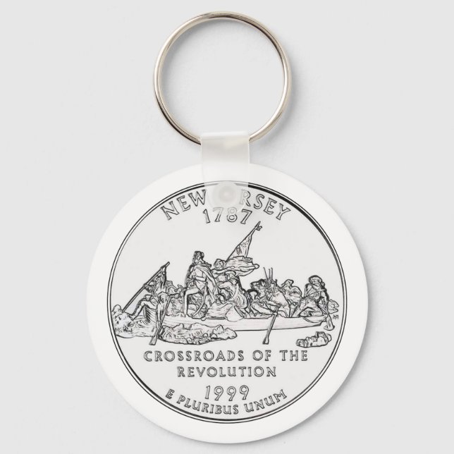 New Jersey State Quarter Keychain (Front)