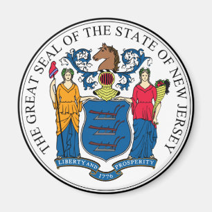 New Jersey State Seal Magnet