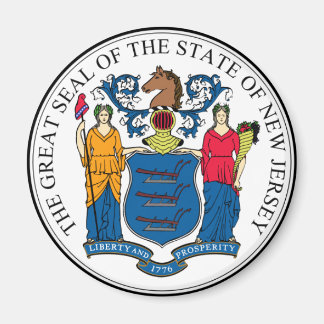 New Jersey State Seal Magnet