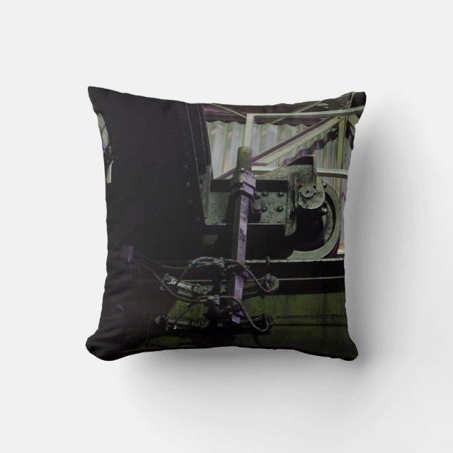 New Jersey Steel Mill Throw Pillow (Front)