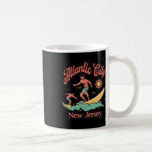 New Jersey Surfer Atlantic City Nj Surfing Beach V Coffee Mug