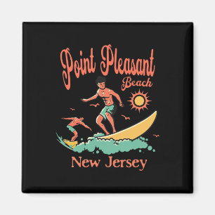 New Jersey Surfer Point Pleasant Beach Nj Surfing Magnet