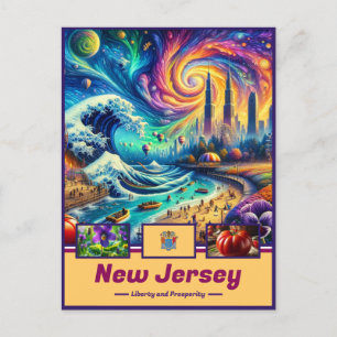 New Jersey Tapestry Coastal & Cultural Postcard