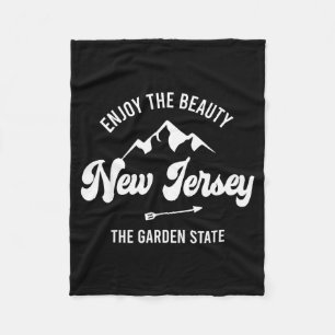 New Jersey - The Garden State - Enjoy The Beauty  Fleece Blanket