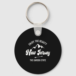 New Jersey - The Garden State - Enjoy The Beauty Keychain