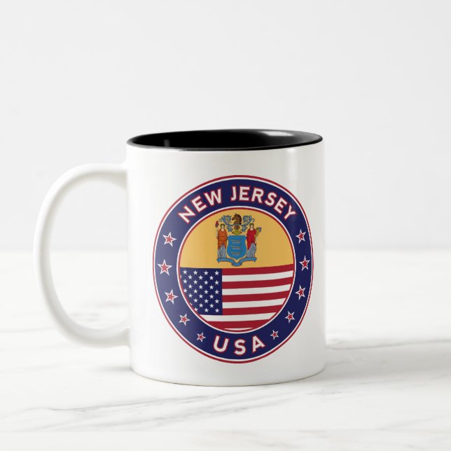 New Jersey Two-Tone Coffee Mug (Left)