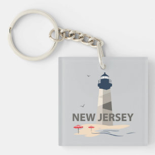 New Jersey, United States of America Keychain