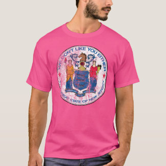 New Jersey Unofficial State Seal distressed T-Shirt