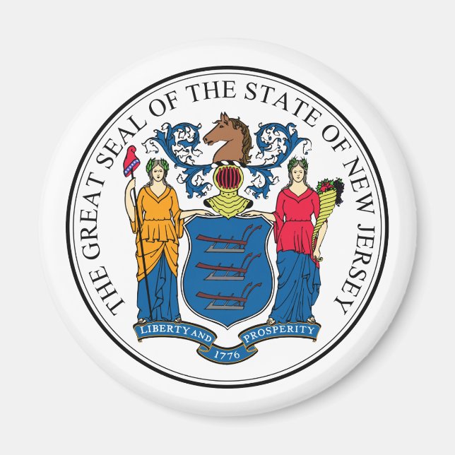 New Jersey, USA Magnet (Front)