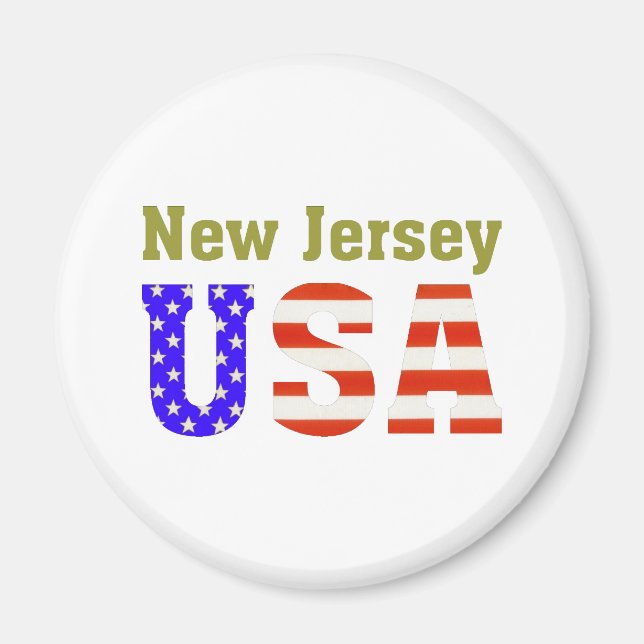 New Jersey USA! Magnet (Front)