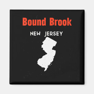 New Jersey Usa State America New Jerseyite Bound B Magnet