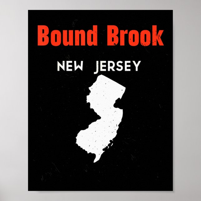New Jersey Usa State America New Jerseyite Bound B Poster (Front)