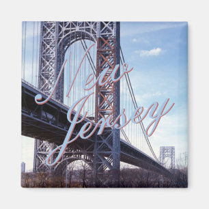 New Jersey USA State Souvenir Frigo Magnet