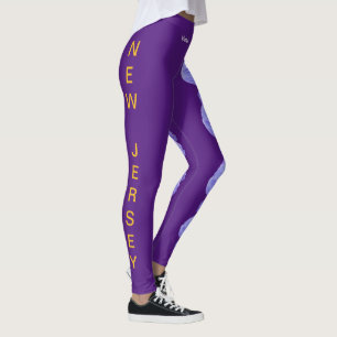 New Jersey Violet State Flower Leggings